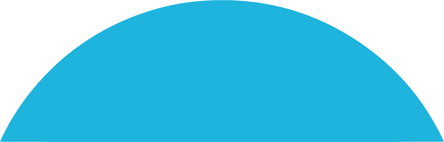 blue half circle